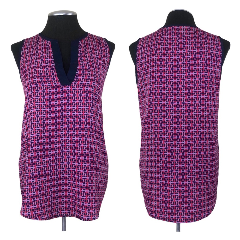 41 Hawthorn Pink and Blue Patterned Blouse